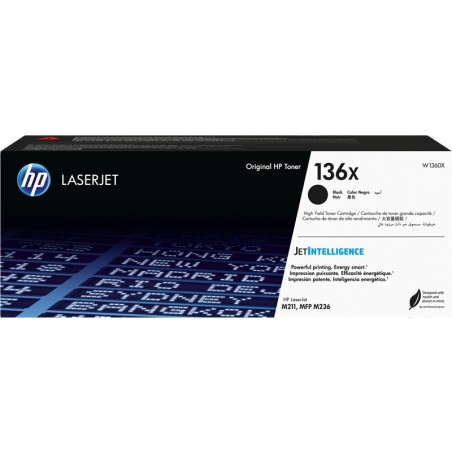 ✅ HP toner 136X Noir couleur Noir en stock