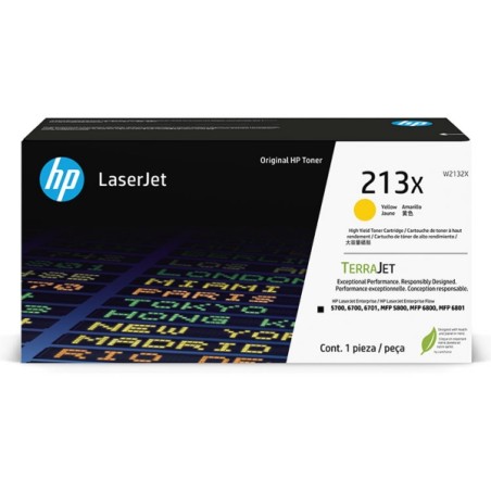✅ HP toner 213X Jaune (W2132X) couleur jaune en stock