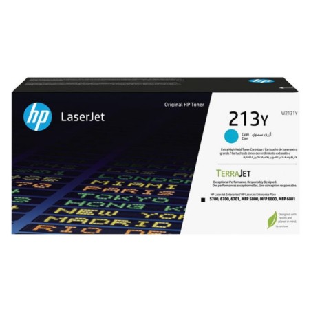 ✅ HP toner 213Y Cyan (W2131Y) couleur cyan en stock