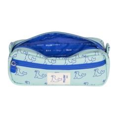 Trousse rectangulaire Milan Collection 460 - 2 compartiments zippés - Vert/Bleu