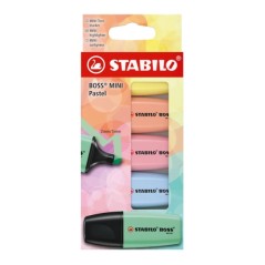 Surligneurs mini pastel Stabilo Boss