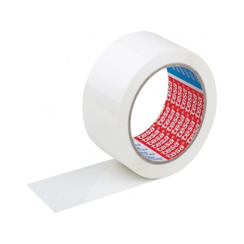 LOT de 6 Tesa 4089 Joint d'emballage 50 mm x 132 mètres – Fabriqué en polypropylène – Adhésif en caoutchouc naturel – Couleur