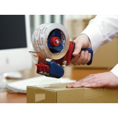 ✅ Tesa 6300 Scellant économique pour rouleaux jusqu'à 50 mm - Tension réglable manuellement - Couleur rouge/b en stock