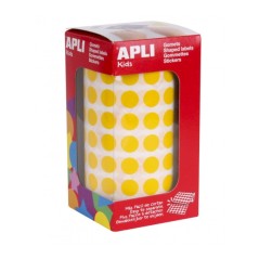 ✅ Apli Rouleau de Gomets Ronds Adhésifs Permanents - 5 192 Gomets - Facile à Séparer - Adhésif à Base d'Eau en stock