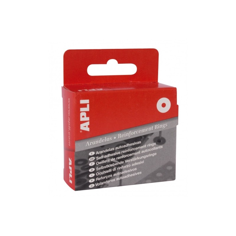 Apli Boîte de 500 Rondelles de Renfort Ø13mm - Idéales pour l'École, le Bureau et la Maison - Haute Résistance aux Tirages et