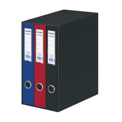 ✅ Dohe Oficolor Module de 3 Dossiers avec Rado - Dos étroit - Format Folio - Carton ligné - Couleurs Assorties en stock