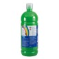 LOT de 6 Flacon Milan Tempera 1000ml - Bouchon Distributeur - Séchage Rapide - Miscible - Couleur Vert Clair