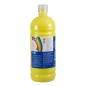 LOT de 6 Flacon Milan Tempera 1000ml - Bouchon Distributeur - Séchage Rapide - Miscible - Couleur Jaune