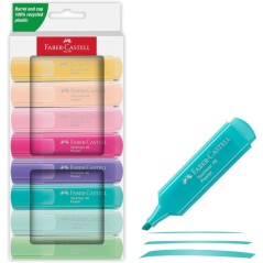 Surligneurs pastel Faber-Castell x8