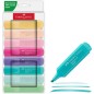 Surligneurs pastel Faber-Castell Textliner 46 étui de 8 Surligneurs pastel Faber-Castell Textliner 46 étui de 8