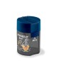Taille-crayon 2 trous Staedtler 512F x10 bleu avec réservoir