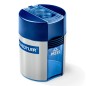 Taille-crayon 2 trous avec réservoir Staedtler bleu x10