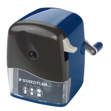 Taille-crayon bleu manivelle Staedtler