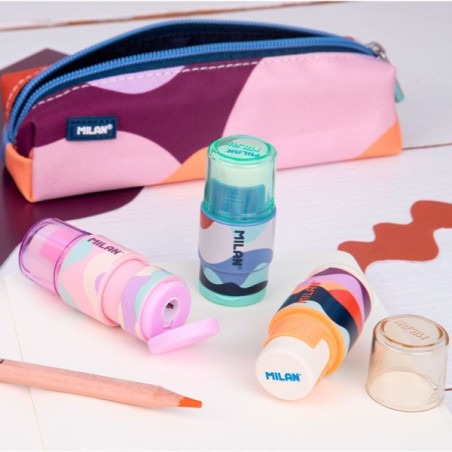 Taille-crayon avec gomme et rangement - Milan Extension The Fun

