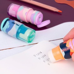 ✅ Milan Extension The Fun Présentoir de 16 taille-crayons avec gomme - Taille-crayon avec rangement et lame de en stock