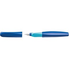 ✅ Stylo plume rechargeable Pelikan Twist pour l'école - Plume en acier inoxydable, pointe M - Corps bleu (81473 en stock