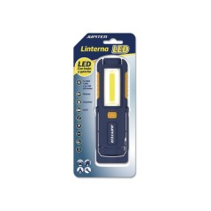 ✅ Lampe de travail LED + COB Jupiter 250 lm - Avec aimant et crochet - Résistance IP44 - Fonctionne avec 4 pile en stock