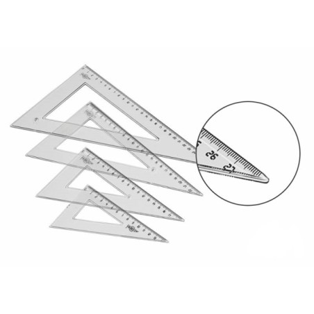 ✅ Règle Faibo 30 cm pour école supérieure - Biseautée et bordée pour encre - Transparente couleur Transpare en stock