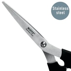 ✅ Ciseaux Leitz en acier inoxydable 16,5 cm – Idéal pour la maison, l'école et le bureau – Noir couleur No en stock
