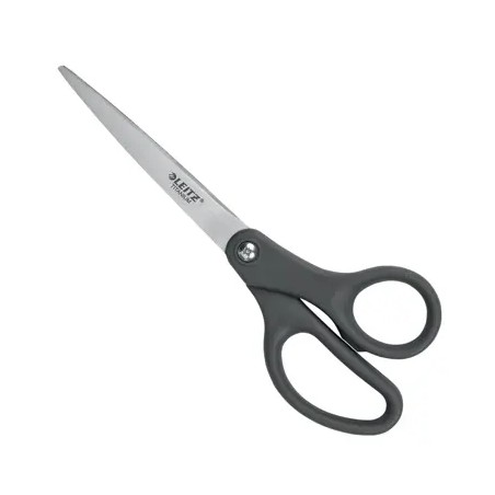 Ciseaux Leitz en acier inoxydable 20,5 cm - Revêtement titane - Poignée ergonomique - Gris