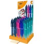 Stylo bille rétractable Bic 4 couleurs - Pointe 1,0 mm - Papeterie

