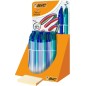 Stylos bille rétractables Bic 4 couleurs dégradées - 30 pcs

