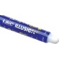 Stylo effaçable bleu 0,7 mm Bic Illusions x12 - Rechargeable