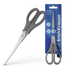 ✅ Ciseaux ErichKrause EasyCut en acier inoxydable 19 cm - Double affûtage avancé - Couleurs assorties aléatoi en stock