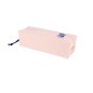 LOT de 5 Grande trousse carrée Oxford Live & Go - Matière matelassée - Bande élastique pour l'attacher au carnet - Rose