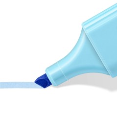 surligneur bleu pastel pointe biseautée