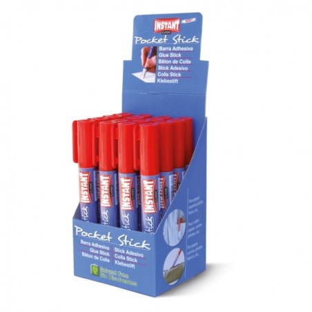 ✅ LOT de 16 Bâton de colle de poche Instant Classic 5 g - Format stylo avec clip - Lavable - Sans solvant coule en stock