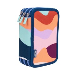 ✅ Trousse à crayons Milan The Fun à 3 niveaux avec gomme, taille-crayon, crayon, 3 stylos capsules, règle, 12 en stock