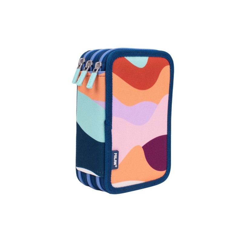 Trousse à crayons 3 niveaux Milan The Fun - papeterie complète

