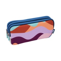 ✅ Milan, la trousse amusante à 3 grands compartiments - Fermeture éclair couleur Plusieurs couleurs en stock