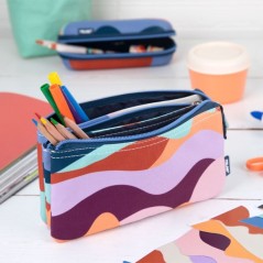 ✅ Trousse Milan The Fun à 5 compartiments - Fermeture éclair couleur Plusieurs couleurs en stock