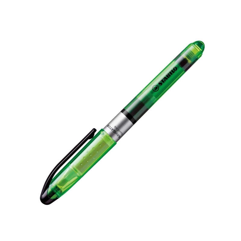 Surligneur vert fluorescent Stabilo Navigator x10