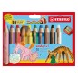 Crayons de couleur Stabilo Woody 3-en-1 Licorne Tigre 10+taille-crayons

