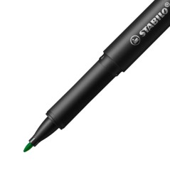 marqueur vert pointe fine Stabilo