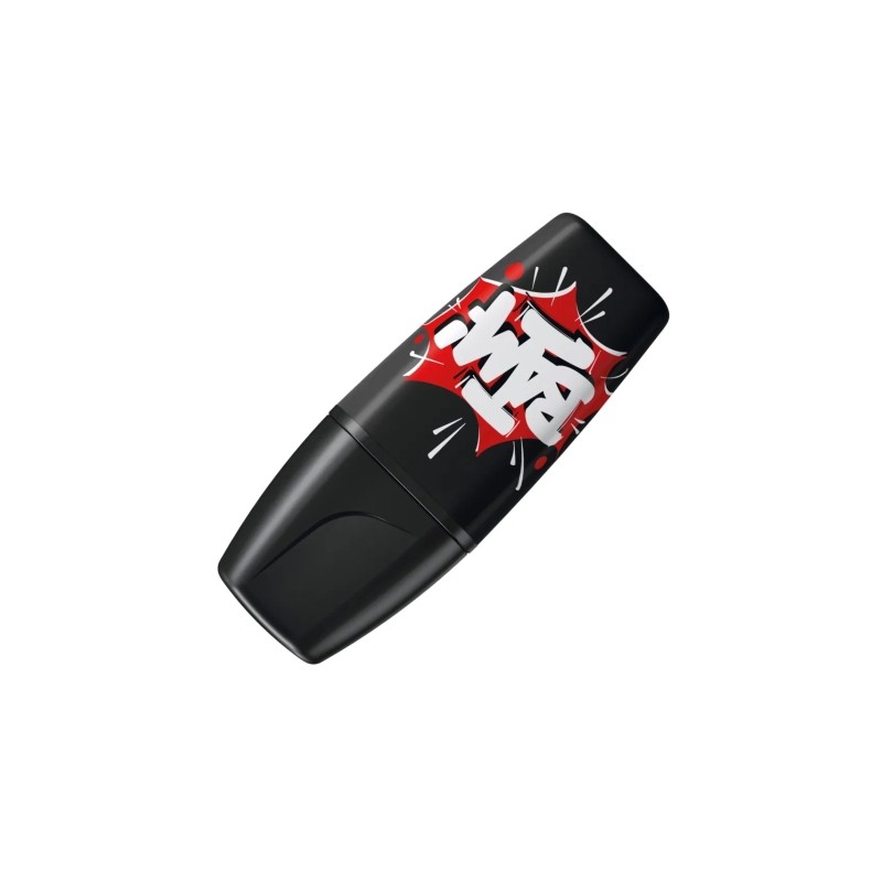 Surligneur Stabilo Boss Mini noir 2-5 mm lot de 10