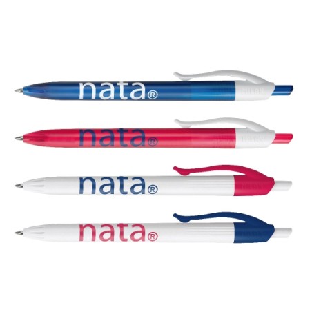 Stylos bille rétractables Milan P1 Nata 624 - Encre bleue - 20 pcs

