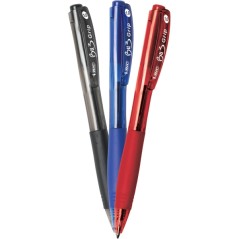Stylos bille rétractables Bic Bu3 - Lot de 10 - Pointe 1 mm