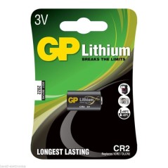 ✅ GP Lithium CR2 Pack de 1 pile CR2 3V couleur Plusieurs couleurs en stock