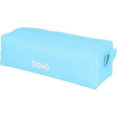 ✅ Trousse carrée Dohe Serenity - Fermeture éclair avec tirette en caoutchouc - Bleu couleur bleu en stock