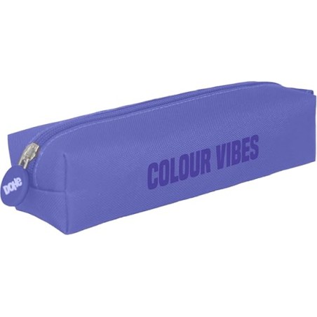 ✅ Trousse carrée Dohe Colour Vibes - Fermeture éclair avec tirette en caoutchouc - Violet couleur Morado en stock