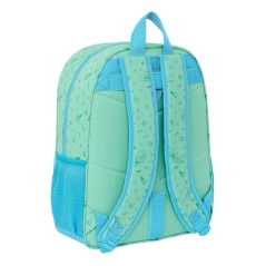 ✅ Sac à dos Safta Stitch Aloha - Compatible avec les chariots - Dragonne - 33 x 42 x 14 cm - Vert couleur vert en stock