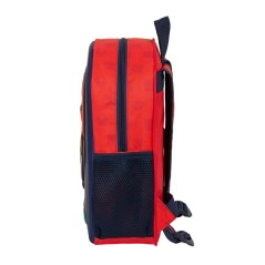 ✅ Sac à dos Safta Super Mario 3D - Dragonne - Porte-bouteille latéral - 27 x 33 x 10 cm - Rouge et bleu couleu en stock