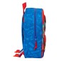 Sac à dos maternelle Safta Spider-Man 3D - Dragonne - Compartiment principal zippé - 22 x 27 x 10 cm - Bleu