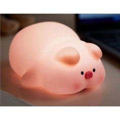 Lampe de nuit XO OZ09 Soft Pig - Soft Touch - 2 intensités lumineuses