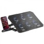 Base de Refroidissement Mars Gaming MNBC23 - 6 Ventilateurs LED Bleues - Support Ajustable - Structure Résistante - Support