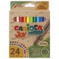 Carioca Joy Pack de 24 marqueurs à pointe fine Eco Family - Encre super lavable - Pointe fine verrouillée 2,8 mm - Capuchon